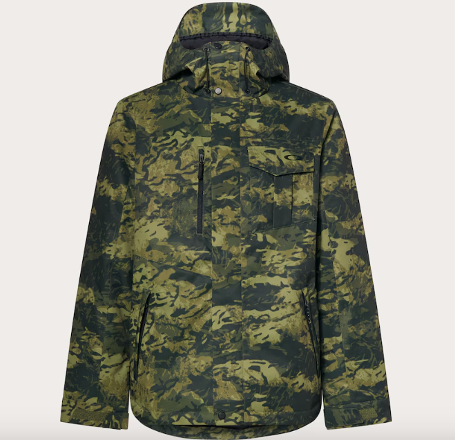 Oakley 2024 Core Divisional RC Insulated Snow Jacket - Tiger Camo Green view 2