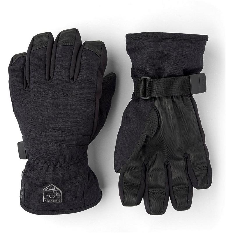 Hestra Atlas black gortex kids gloves waterproof and warm view 2
