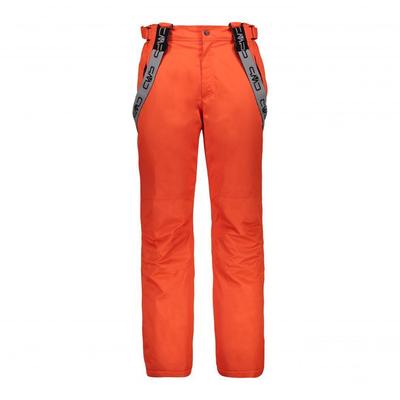 CMP 2025/26 Men's ski salopettes with removable straps - Red