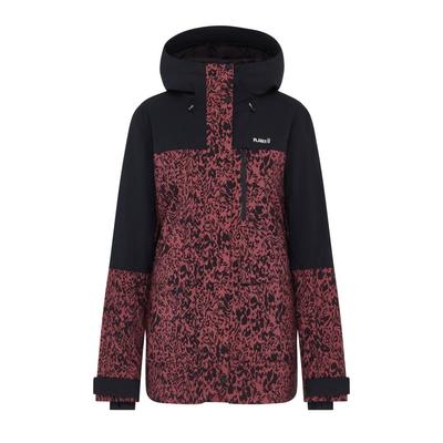 Planks 2024 Women's All time Insulated Ski/Snowboard Jacket - Animal Clay Red