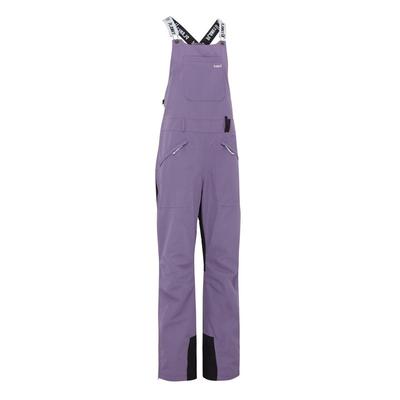 Planks 2024 Fungarees Bib, Purple- Womens Ski/Snowboard Pant/Salopettes
