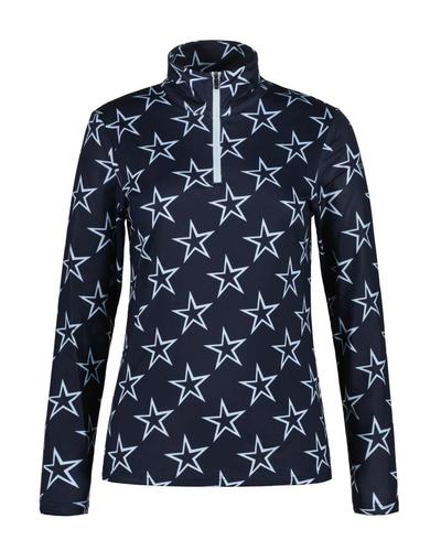 Ice Peak 2026 Flowood Womens 1/2 Zip Shirt - Dark Blue