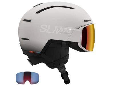 Salomon 2025 Driver Prime Sigma plus grey violet visor helmet