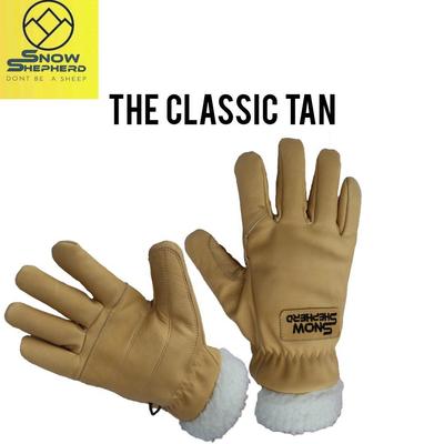 SnowShepherd 2024 leather ski work glove Classic - Tan