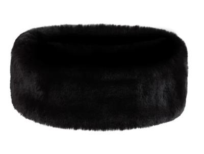 Manbi 2024 Snowlux Faux Fur Headband - Chinchilla Black