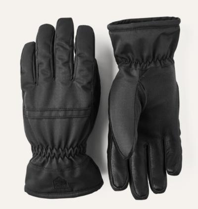 Hestra 2025/26 Primaloft Leather 5 Finger Women's Ski Glove - Black