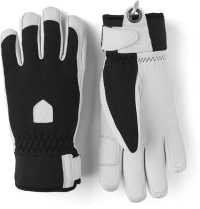 Hestra Army leather Patrol womens black 5 finger glove